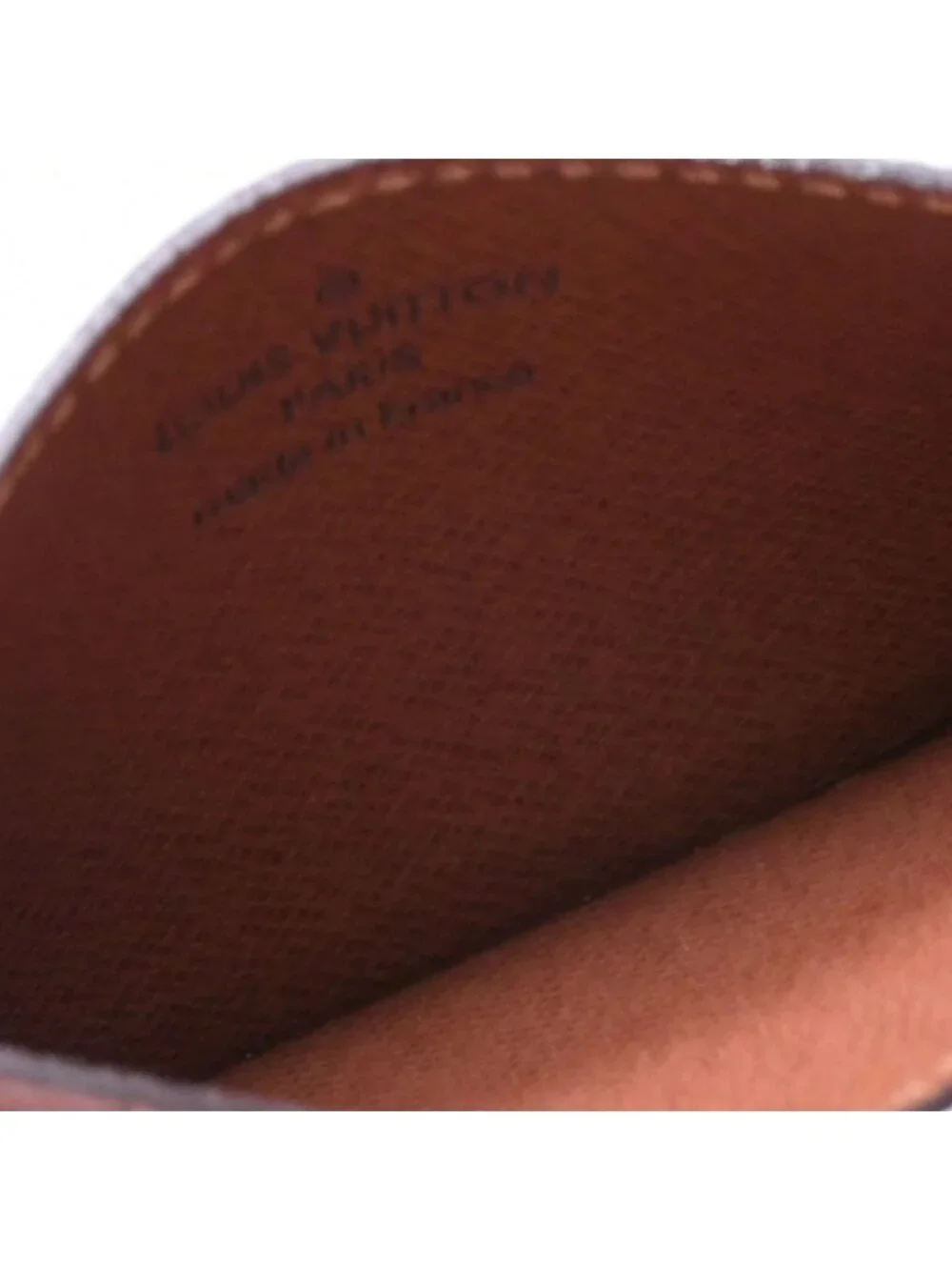 Louis Vuitton Porte Cartes Simple Card Case Monogram Canvas Brown